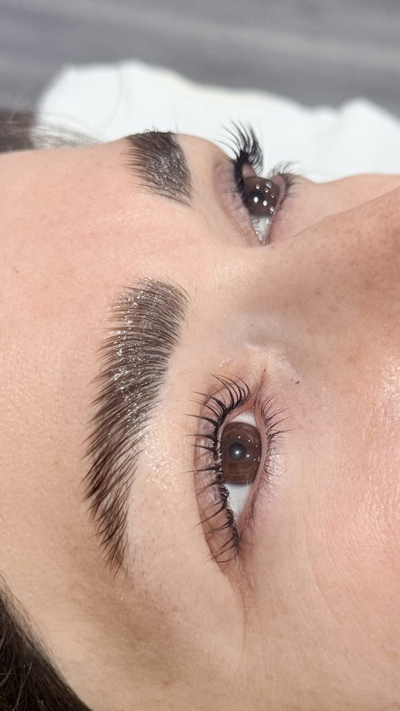 Close-up of eyes and eyebrows
