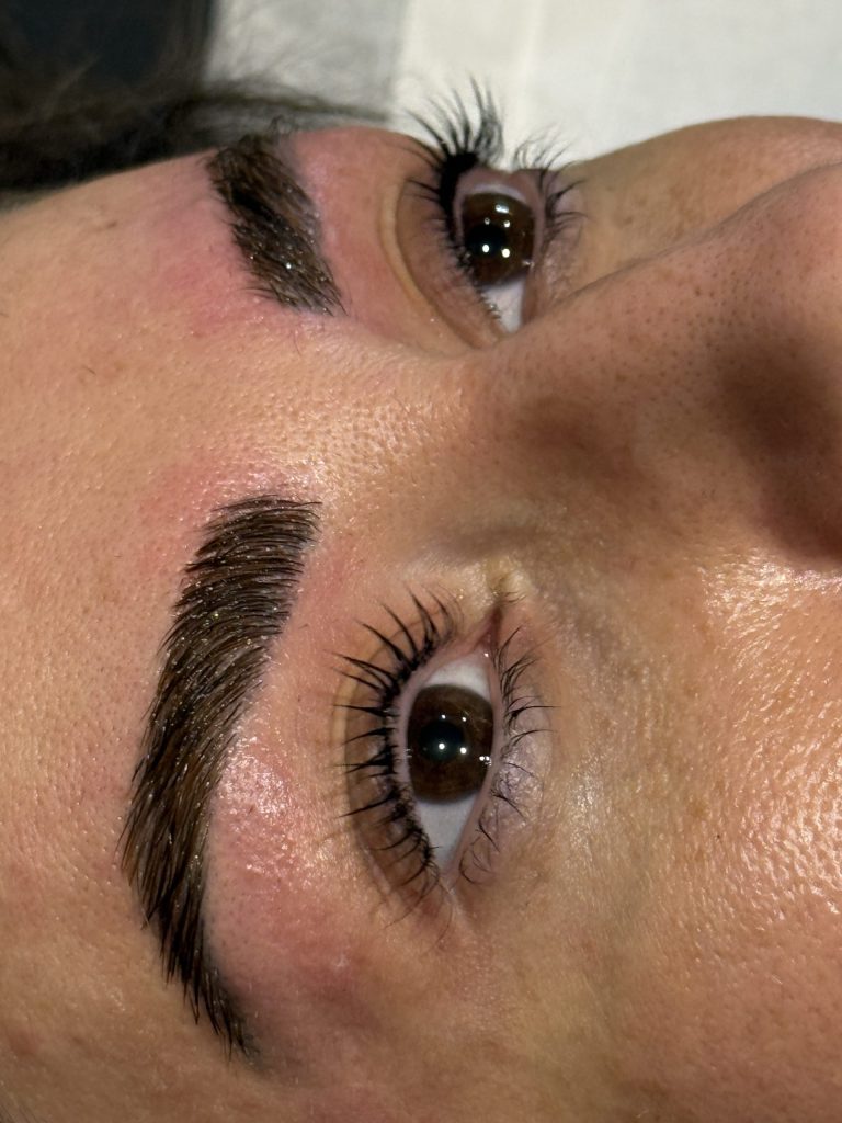 Close-up of eyes and eyebrows